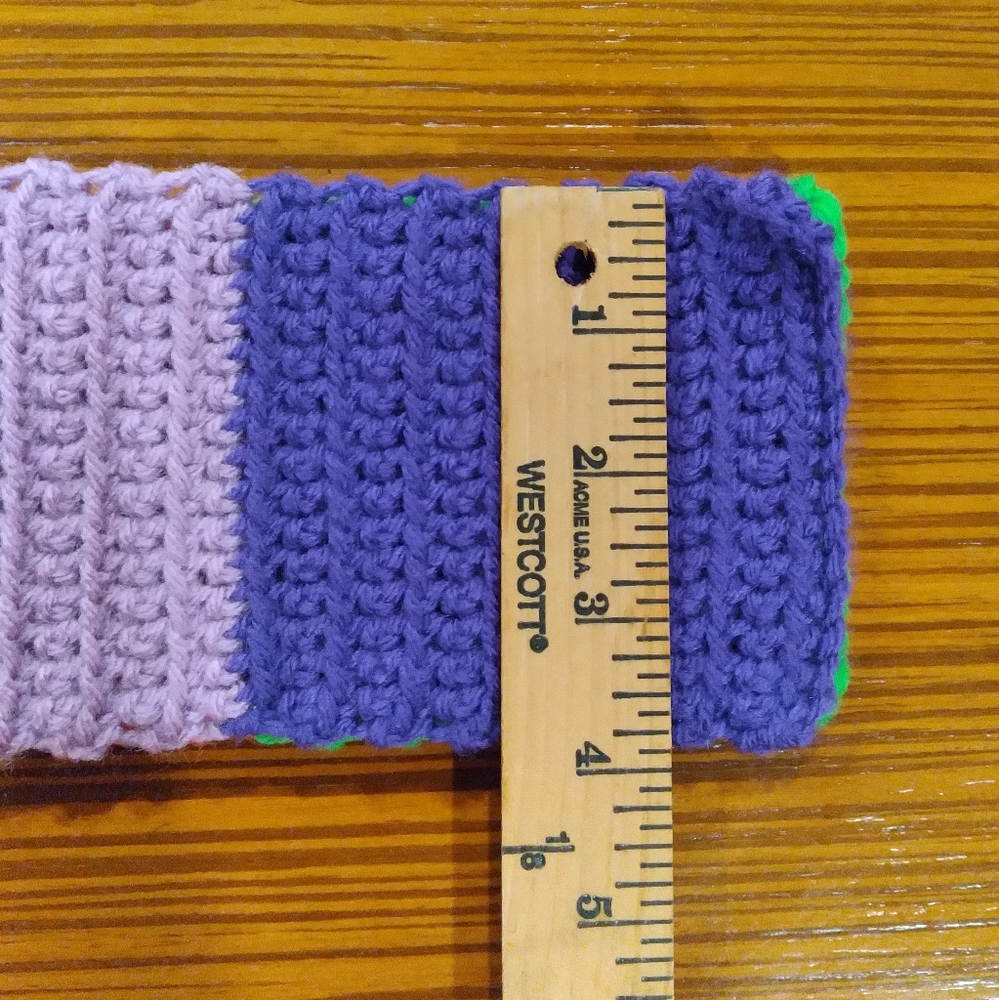 Colorblock Crochet Scarf - Picture 2 of 3